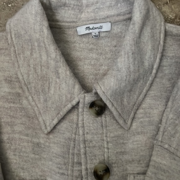Madewell (Re)sponsible Boiled Wool Sweater Jacket - Picture 8 of 8